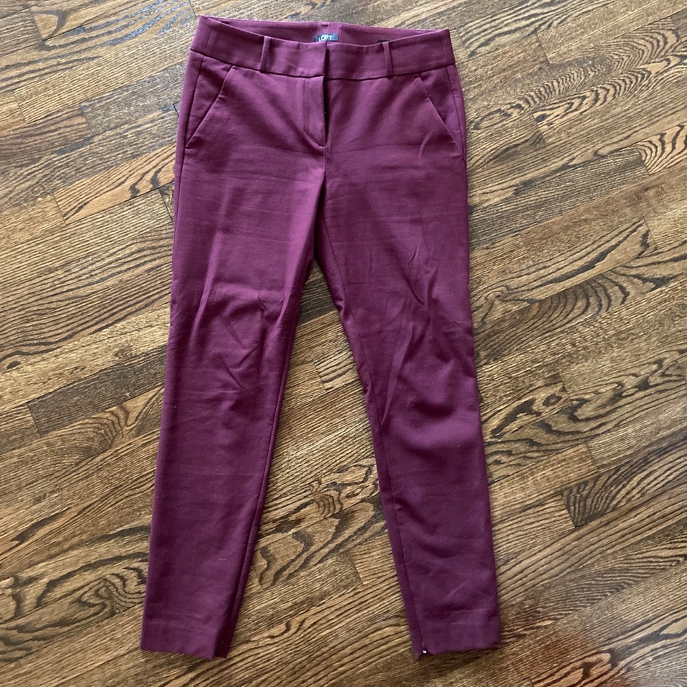 Loft marissa skinny pants maroon
